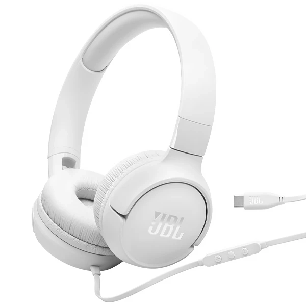 FONE JBL TUNE T520C USB-C C/MICROFONE ARCO BRANCO