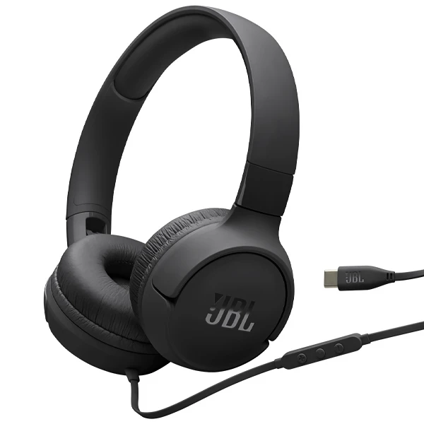 FONE JBL TUNE T520C USB-C C/MICROFONE ARCO PRETO