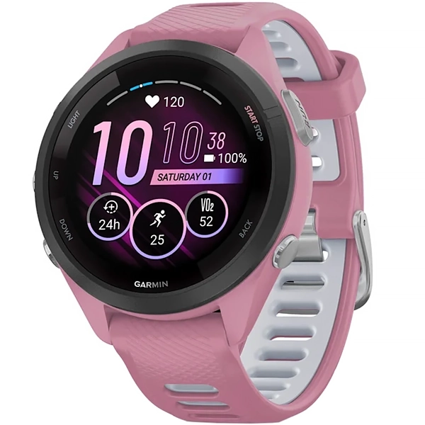 RELOGIO GARMIN FORERUNNER 265S AMOLED SMART WATCH 010-02810-15 ROSA