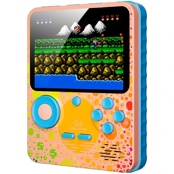 GAME BOX G6 3.5" 666JOGOS (INGLES/CHINES) ROSA/AZUL CLARO