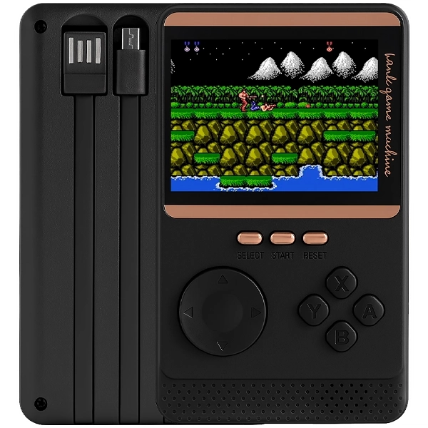 Consola Portátil Game Box Q18 SK-18 de 3" de 500 Juegos con Cargador Portátil - Negra (Inglés/Chino)