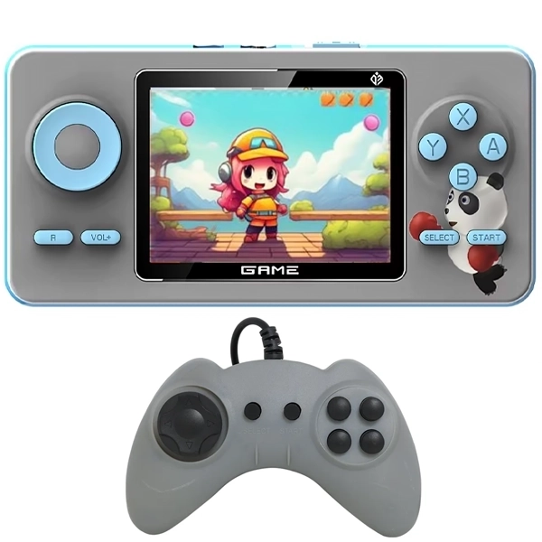 Consola Portátil Game Box S5 de 2.4" con 520 Juegos - Gris/Azul (Inglés Chino)