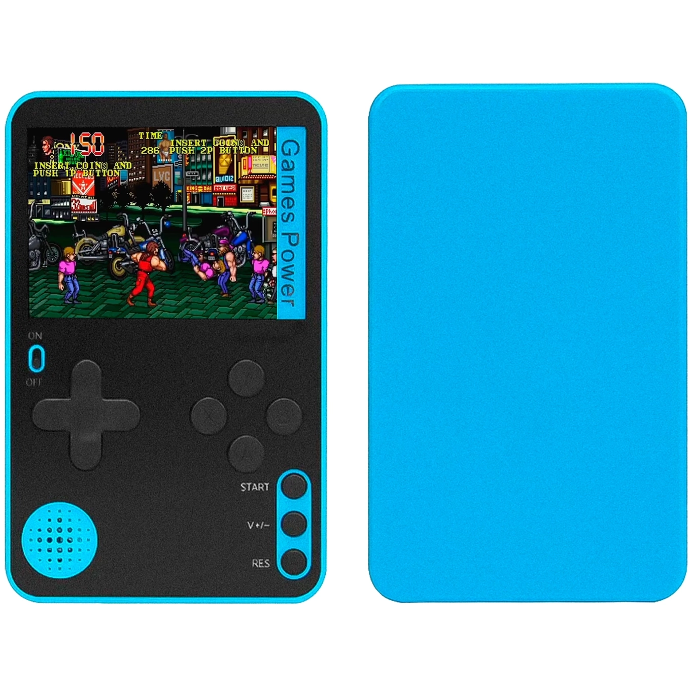 GAME MINI SLIM K10 2.4" 500JOGOS (INGLES/CHINES) AZUL/PRETO