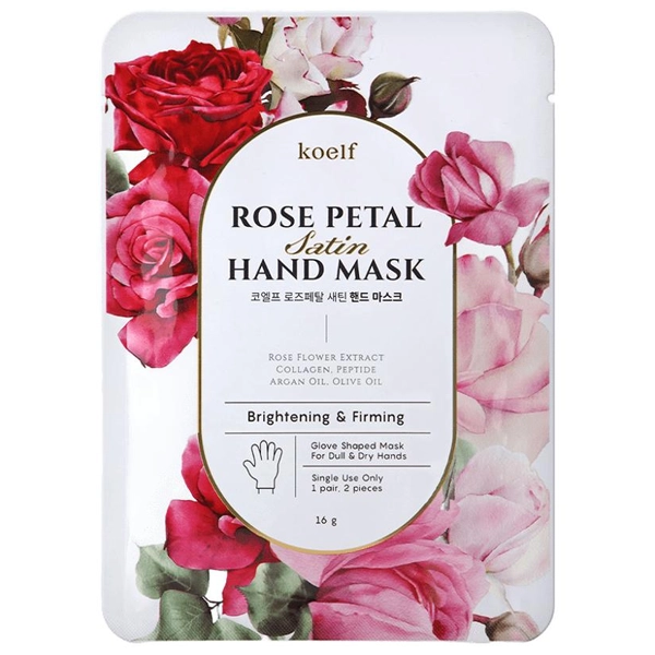 Máscara de Mãos Koelf Rose Petal Satin Hand Mask - 2 Unidades
