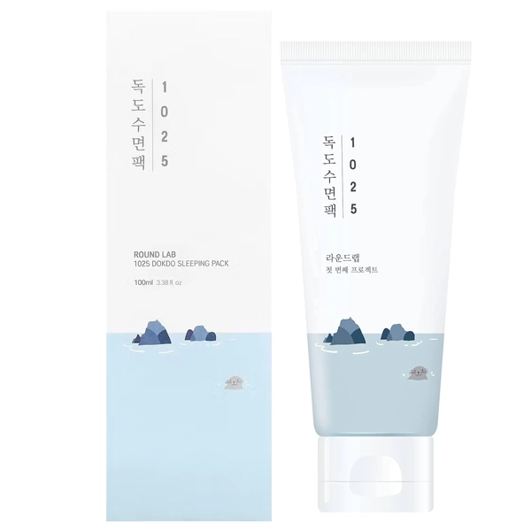 Máscara Facial Noturna ROUND LAB 1025 Dokdo Sleeping Pack de 100 ml