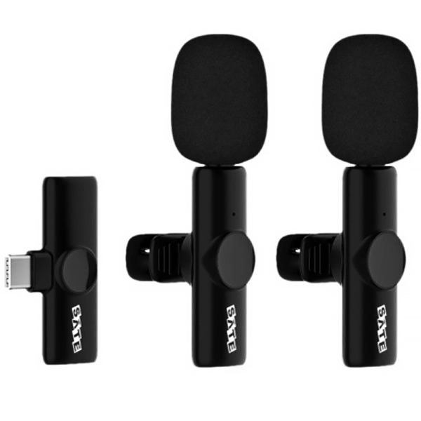 Micrófono Inalámbrico para Smartphone Satellite A-MK231 con USB-C - Negro