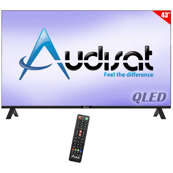CW TV  *AUDISAT 43"AD-43Q"QLED SMART ANDROID 14.0(2026)(1ANO GA)F.HD+C