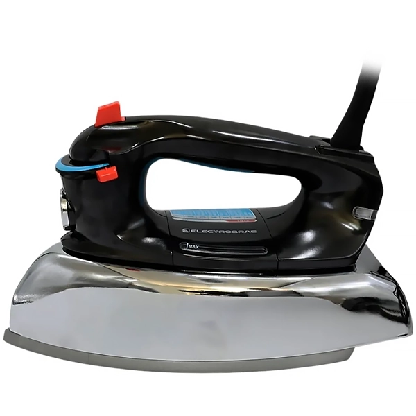 Plancha a Vapor ElectroBras EBPV-50 de 2.000 watts Antiadherente + Spray 220 - 240 V ~ 50/60 Hz - Negro
