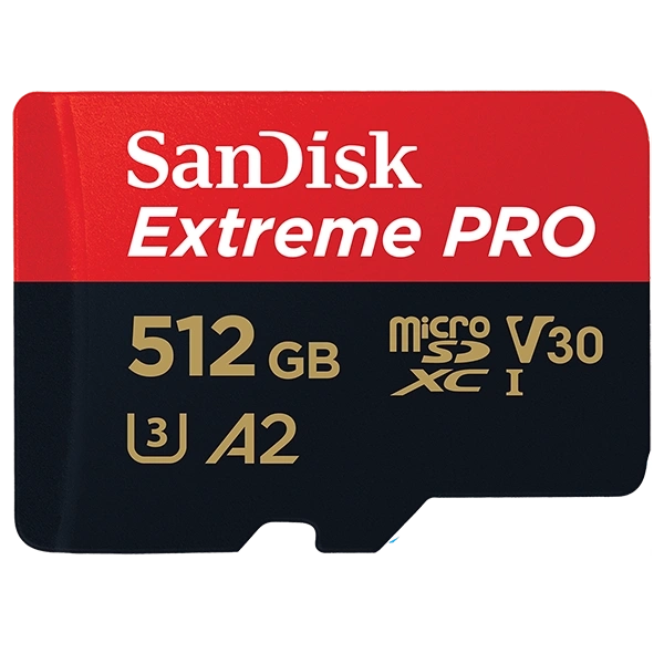 Tarjeta de Memoria Micro SD de 512GB SanDisk Extreme PRO SDSQXCD-512G-GN6MA - Roja/Negra