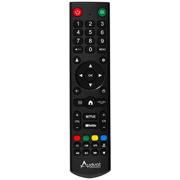 Control Remoto para TV Audisat Google TV de 50"/55"/75"(2026) - Negro