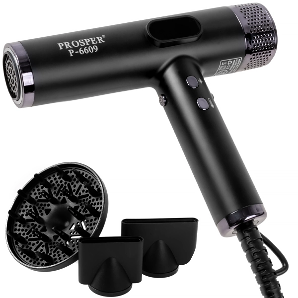 Secador de Cabello Prosper P-6609 9.000 watts 220 - 240 V ~ 50/60 Hz  - Negro