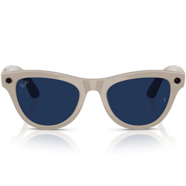 Gafas de Sol Ray Ban Meta Skyler RW4010 con Cámara/Wi-Fi - Shiny Chalky Gray/Transitions Sapphire