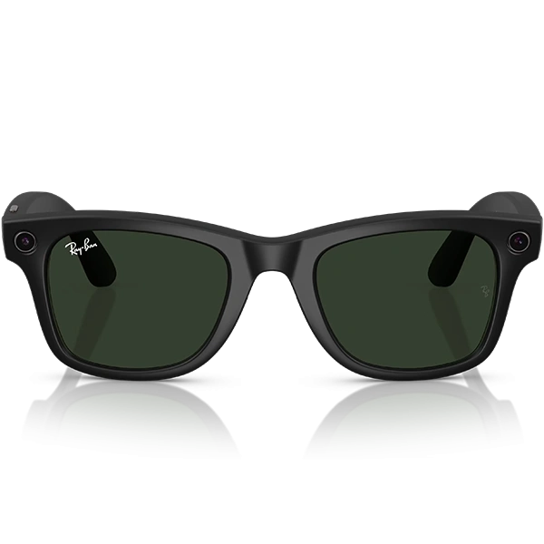 Gafas de Sol Ray Ban Meta Wayfarer RW4008 con Cámara/Wi-Fi - Matte Black/Transitions Graphite Green