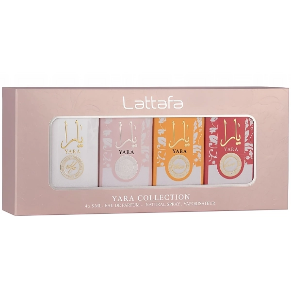 Kit Perfume Femenino Lattafa Yara Collection EDP 5 ml - 4 Unidades