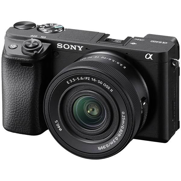Cámara Sony A6400 ILCE-6400AK 24.2MP 4k de 3.0 Wi-Fi/Bluetooth con Lente Selp16502 16-50 mm - Negra