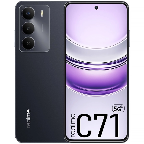 Celular realme C71 5G RMX3943 NFC Dual SIM de 128GB/6GB RAM de 6.67" 50MP/8MP - Carbon Black (Anatel)