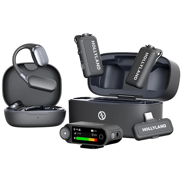 Microfone Sem Fio Hollyland LARK Max 2 Ultimate Combo com USB-C - Space Gray