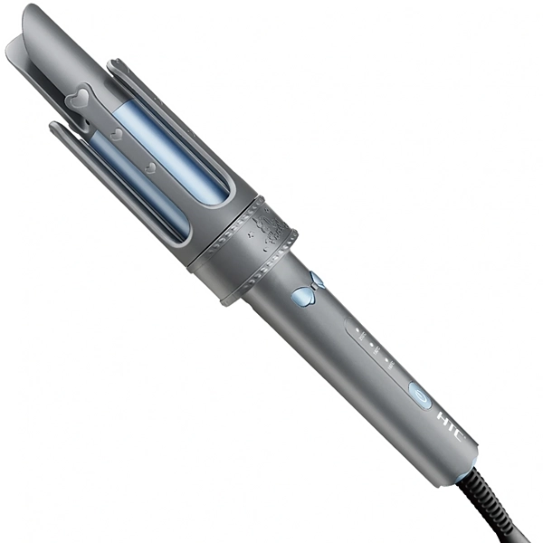 Modelador de Cabello Hair Curler HTC JK-7068 de 32 mm 210 °C Bivolt - Gris/Azul