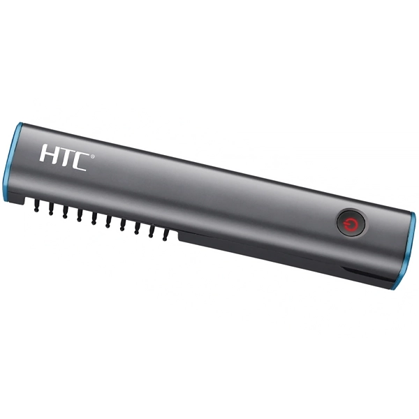 Cepillo de Cabello HTC JK-7060 210 °C Recargable - Gris/Azul