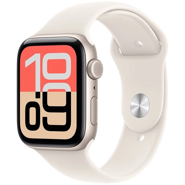Apple Watch SE 3rd Generation 44 mm/S/M MEHG4LW A3325 GPS - Starlight Aluminum/Starlight Sport