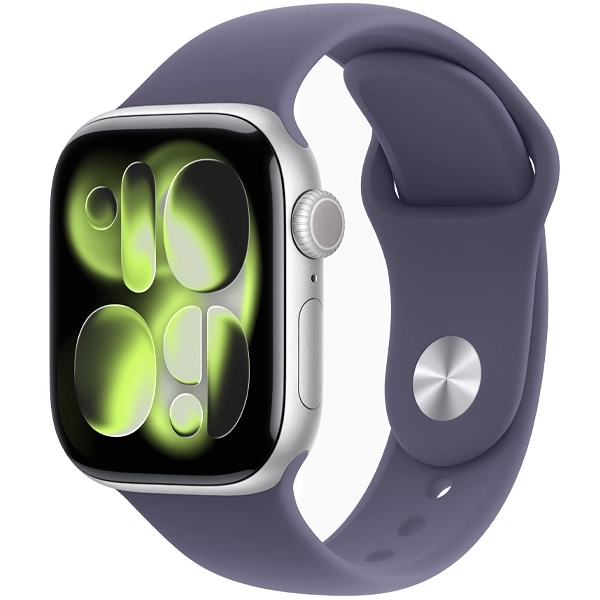 Apple Watch Series 11 42 mm/S/M MEU64LW A3331 GPS - Silver Aluminum/Purple Fog Sport