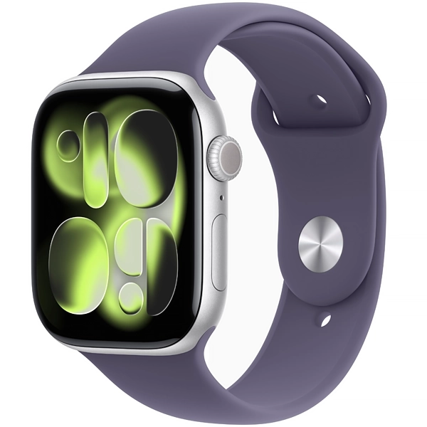 RELOGIO APPLE S11 46MM M/L GPS MEVA4LW/A SPORT SILVER/PURPLE FOG