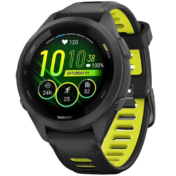 Reloj Garmin Forerunner 265S 010-02810-13 con GPS/Wi-Fi - Negro/Amarillo