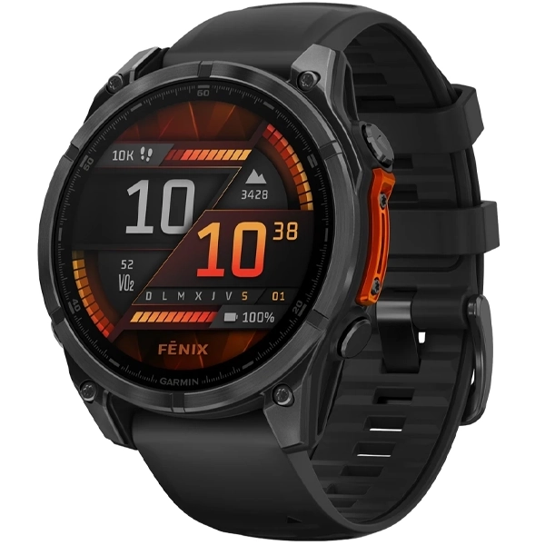 Reloj Garmin Fenix 8 AMOLED 010-02904-00 47 mm con GPS/Wi-Fi - Gris/Negro