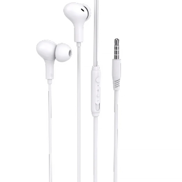Auricular G-TiDE MW02 con Micrófono y Cable de 1.2 Metros - Blanco