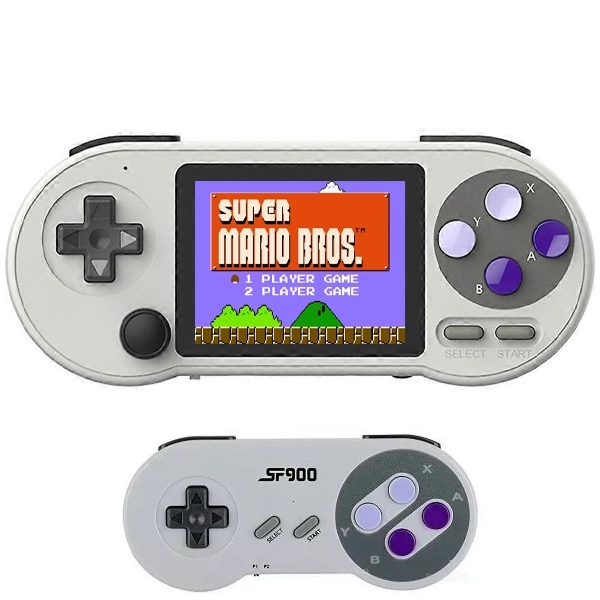 Console Portátil Game Box SF2000 16GB de 3" com 6.000 Jogos - Cinza + Controle