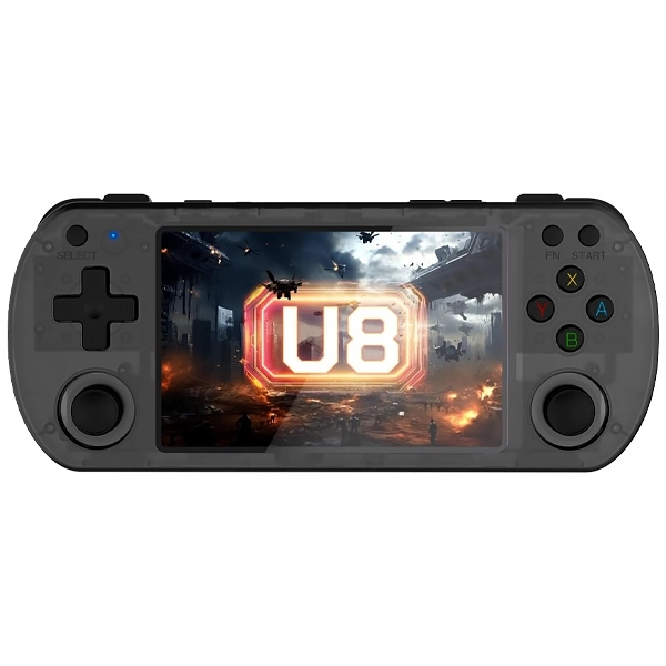 Console Portátil U8 128 GB de 4" com 22.000 Jogos - Preta/Transparente