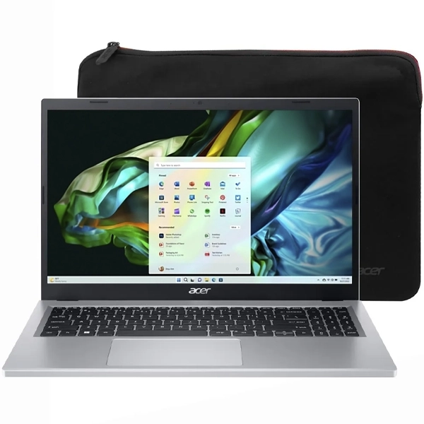 Notebook ACER Aspire 3 15 A315-24PT-R288 15.6" AMD Ryzen 5 7520U 16GB RAM/1TB SSD - Pure Silver