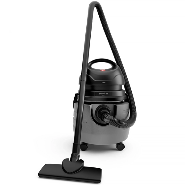 Aspiradora de Polvo y Líquido Britânia BAS87 1.500 watts 220V ~ 60 Hz – Negra/Gris