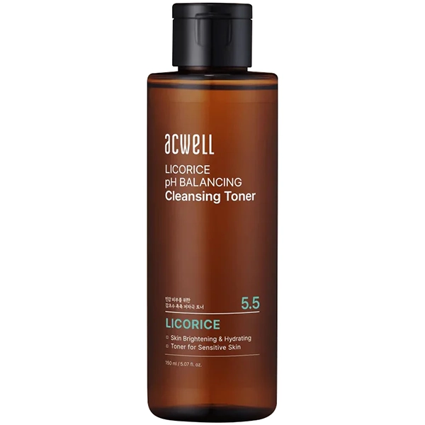 Tónico Facial de Limpieza ACWELL Licorice pH Balancing Cleansing Toner de 150 ml