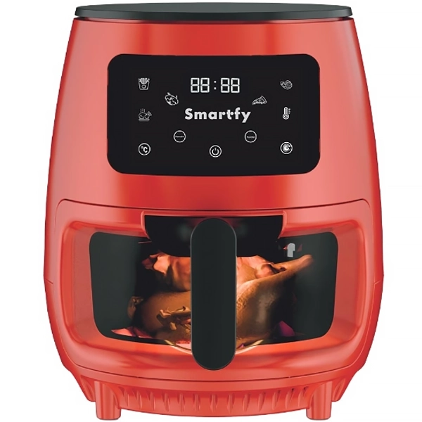 Freidora Eléctrica Smartfy AF03R 1.400 watts 3.6 Litros 220V ~ 50/60Hz - Rojo/Negro