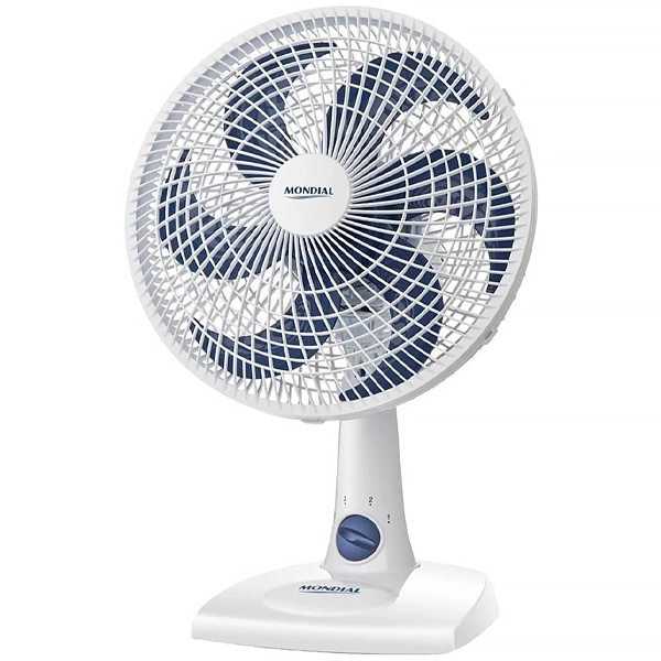 Ventilador Mondial Maxi Power V-30 NV-15-6P 30 cm 6 Aspas 50 watts 220V ~ 60 Hz - Blanco/Azul