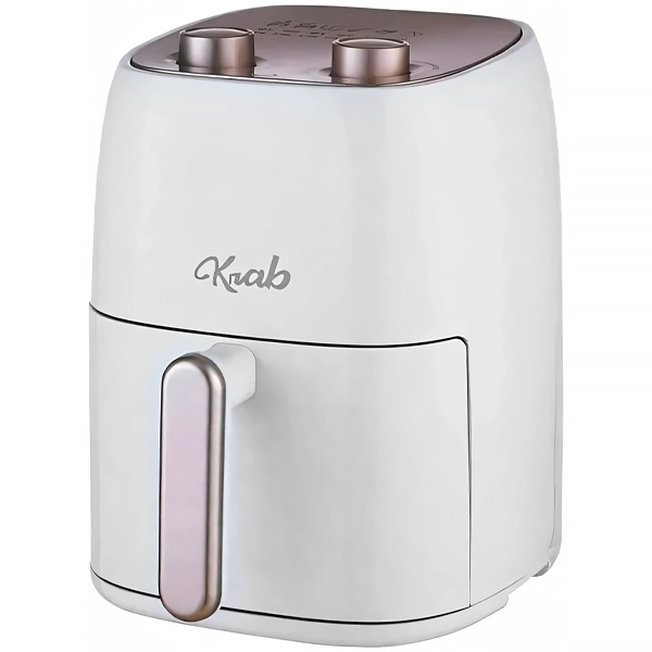 Freidora Eléctrica Krab KBFE45 1.500 watts 220 - 240 V ~ 50/60 Hz - Blanco/Dorado