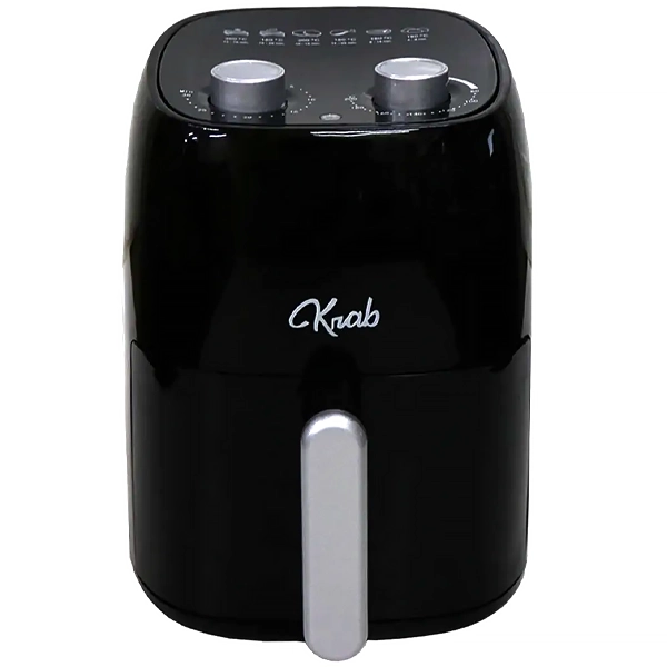 Freidora Eléctrica Krab KBFE45 1.500 watts 220 - 240 V ~ 50/60 Hz - Negra/Plata