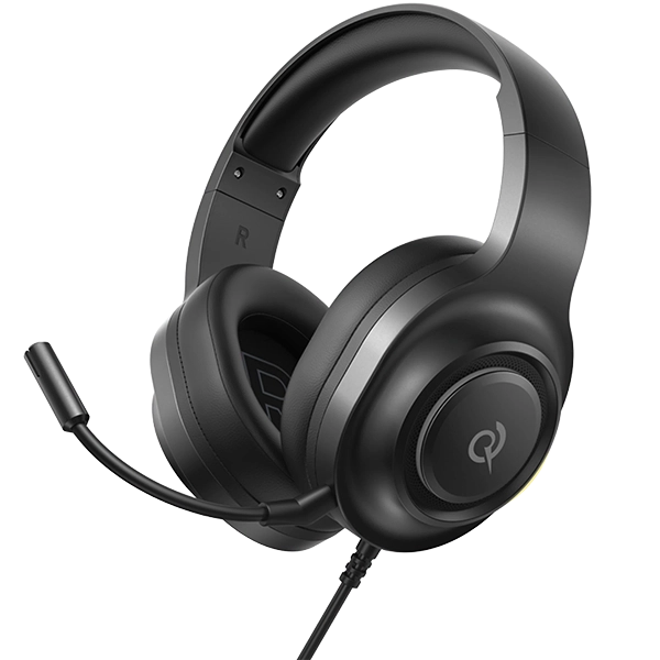 Headset Gaming QCY Heroad V200 con USB para PC - Negro