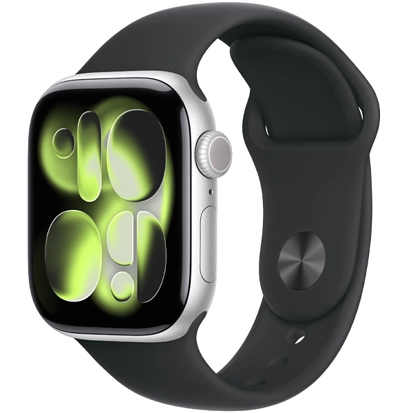 Apple Watch Series 11 42 mm/S/M MEW34LW A3331 GPS - Silver Aluminum/Black Sport