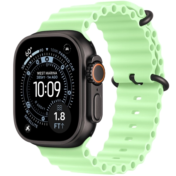 Apple Watch Ultra 3 49 mm/One Size MF254LW A3281 GPS + Celular - Black Titanium/Neon Green Ocean Band