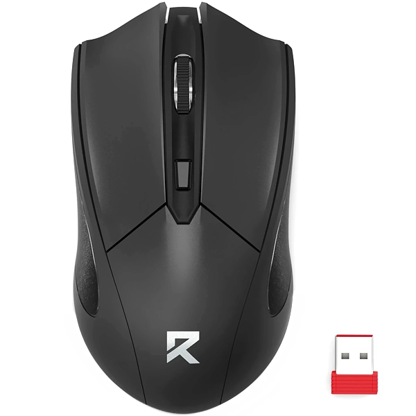 Mouse Inalámbrico Redragon Office BM-2463 hasta 4.000 DPI - Negro