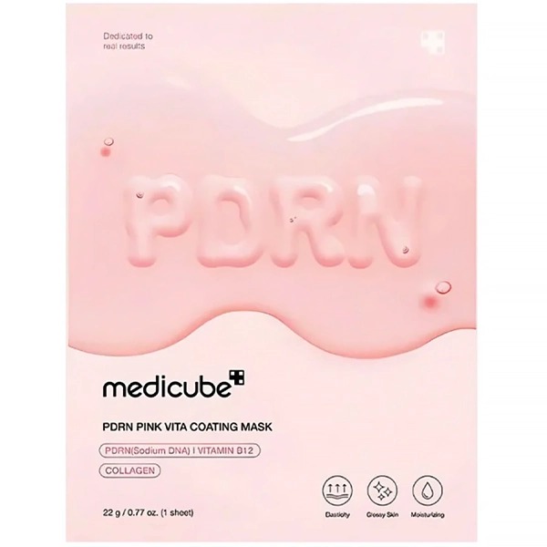 Máscara Facial Medicube PDRN Pink Vita Coating Mask - 1 Unidade
