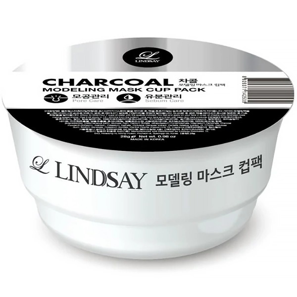 Máscara Facial Lindsay Modeling Mask Cup Pack Charcoal de 28 g