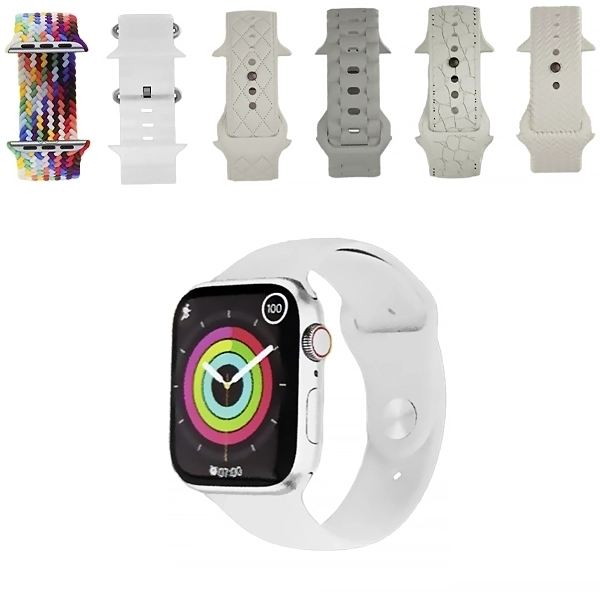Kit Relógio K27-Combo Mini 41 mm com Bluetooth - Prata