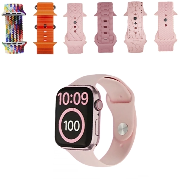 Kit Relógio K27-Combo Mini 41 mm com Bluetooth - Rosa