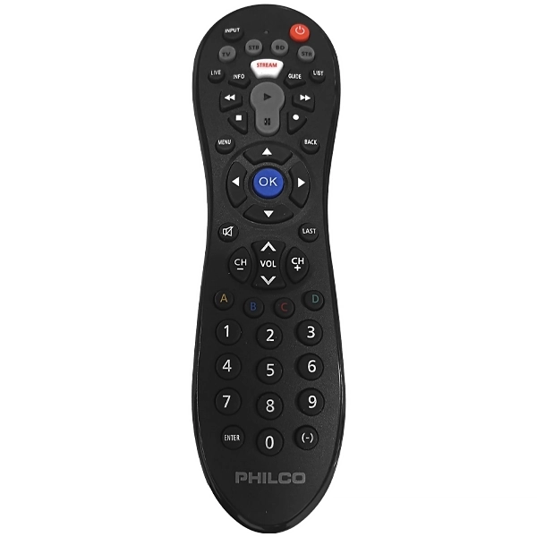 Control Remoto Universal para TV/Blu-ray/Streaming Philco FRP3014 - Negro
