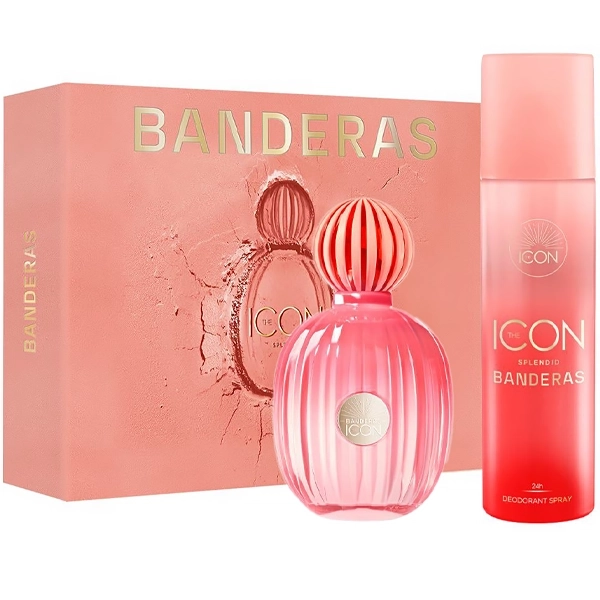 Kit Perfume Femenino Antonio Banderas The Icon Splend EDP 100 ml + Desodorante