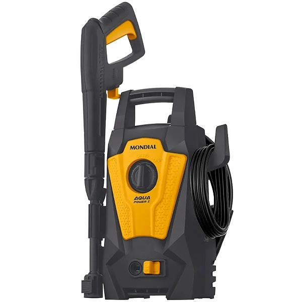 Hidrolavadora Mondial Aqua Power I LAP-01-GY 1.400 watts de 5.5 L/m 220V ~ 50/60Hz - Amarilla/Negra