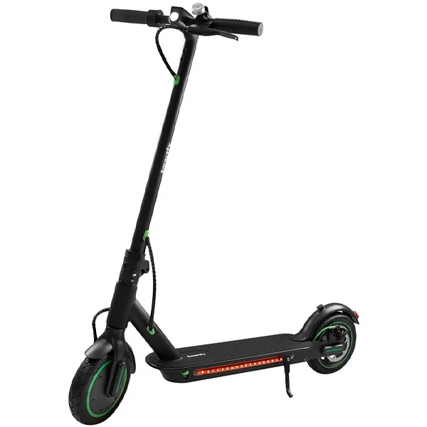 Monopatín Eléctrico Smartfy PE01B con Ruedas de 8.5" hasta 30 km/h - Negro/Verde